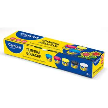 TEMPERA CAMPUS 40ML COL.SURTIDOS /5UD