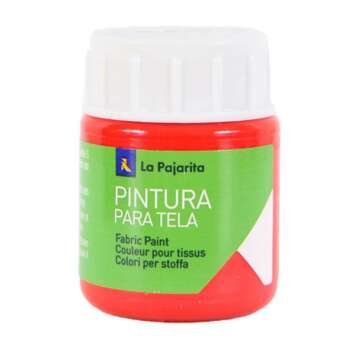 PINTURA TELA LA PAJARITA 25ML ESCARLA