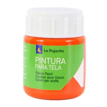 PINTURA TELA LA PAJARITA 25ML NARANJA