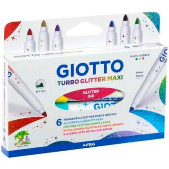 ROTULADOR GIOTTO TURBO MAXI GLITT.6CO