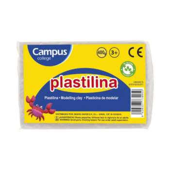 PLASTILINA CAMPUS GRANDE 400G BLANCO