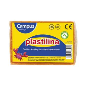 PLASTILINA CAMPUS GRANDE 400G NARANJA