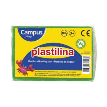 PLASTILINA CAMPUS GRANDE 400G VER.CL