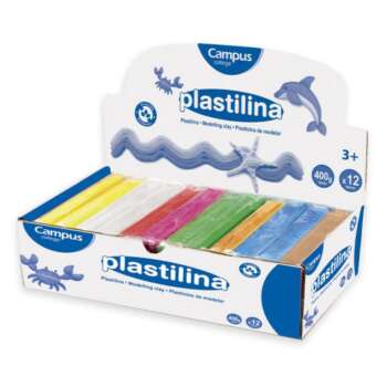 PLASTILINA CAMPUS GRANDE 400G SURTIDO