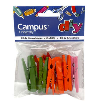 SET MANUALIDADES CAMPUS PINZA COL GRA
