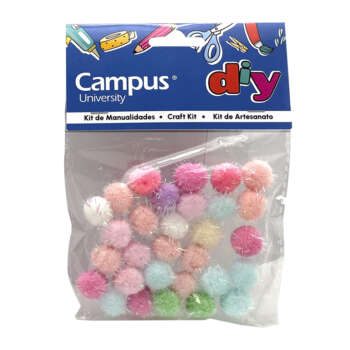 SET MANUALIDADES CAMPUS POMPON PURPUR