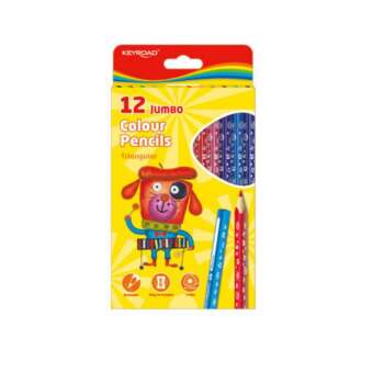 LAPICES COLORES KEYROAD JUMBO 12 COL.