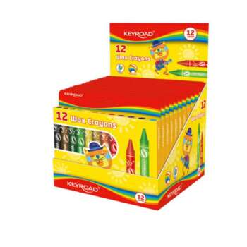 CERAS KEYROAD WAX-CRAYON 12 COL/EXP12