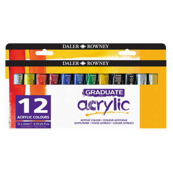 SET PINTURAS GRADUATE ACRYLIC 12X22MM