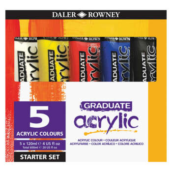 SET PINTURAS GRADUATE ACRYLIC 5X120MM