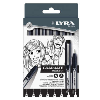SET GRADUATE LYRA MANGA PEN /8PCS