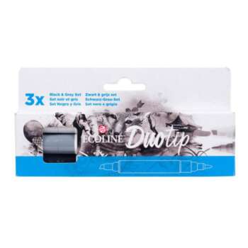 ROTULADOR TALENS ECOLINE D.NEGRO+GRIS