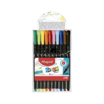 ROTULADORES MAPED GRAPH PEPS 10COLOR
