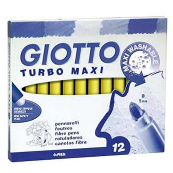 ROTULADOR GIOTTO TURBO MAXI AMAR. 12U