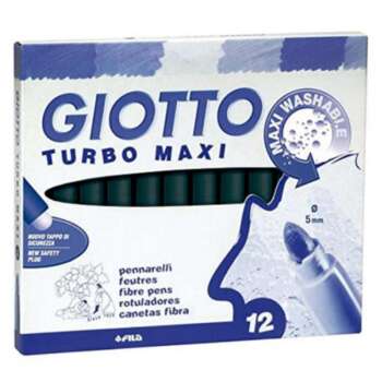 ROTULADOR GIOTTO TURBO MAXI NEGRO 12U