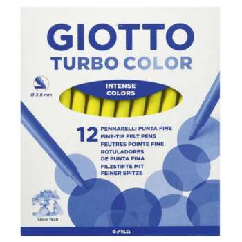 ROTULADOR GIOTTO TURBO AMARILLO 12UD