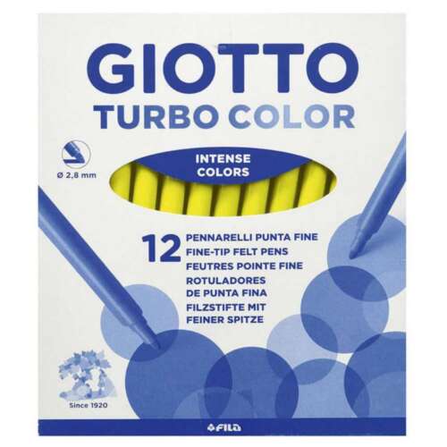 ROTULADOR GIOTTO TURBO AMARILLO 12UD