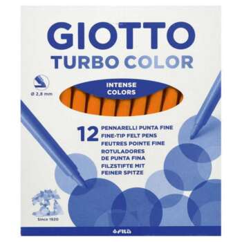 ROTULADOR GIOTTO TURBO NARANJA 12UD