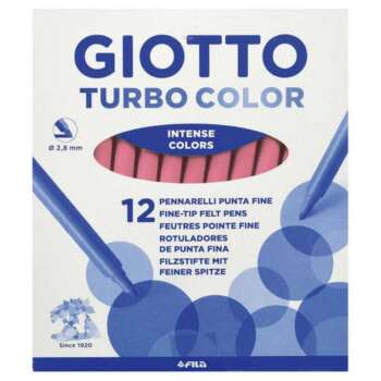 ROTULADOR GIOTTO TURBO ROSA 12UD