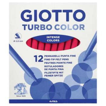 ROTULADOR GIOTTO TURBO ROJO 12UD