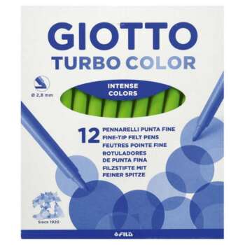 ROTULADOR GIOTTO TURBO VERDE CLAR.12U