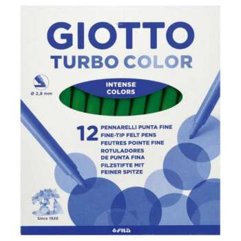 ROTULADOR GIOTTO TURBO VERDE OSC. 12U