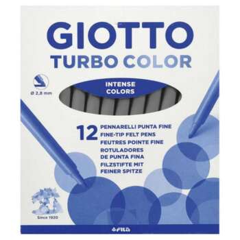 ROTULADOR GIOTTO TURBO GRIS 12UD