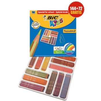 LAPICES COLORES BIC TROPICOLOR 216UD
