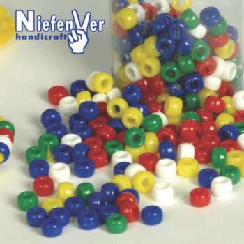 ABALORIOS PLASTICO 5 COL.OPACOS /300U