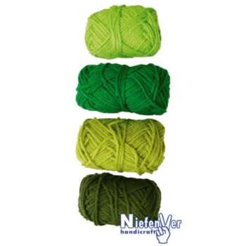 OVILLO DE LANA 28GR GAMA VERDE /4UDS