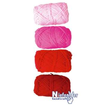 OVILLO DE LANA 28GR GAMA ROSA /4UDS