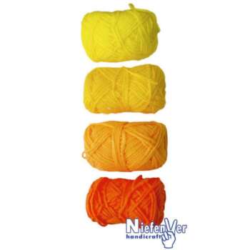 OVILLO DE LANA 28GR GAMA AMARILL/4UDS
