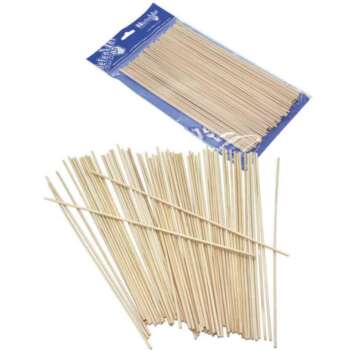 PALITOS MADERA REDONDO 20CM /100UDS