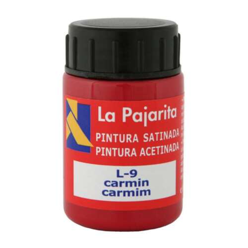 TEMPERA LA PAJARITA 35ML CARMIN