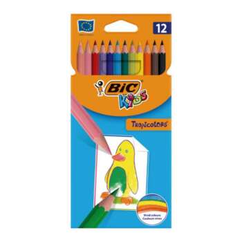 LAPICES COLORES BIC TROPICOLOR 12COL