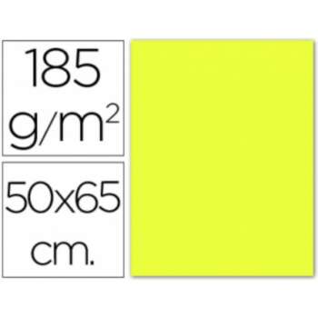 CARTULINA GUARRO 50X65 185G LIMON