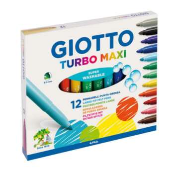 ROTULADOR GIOTTO TURBO MAXI 12COLORES