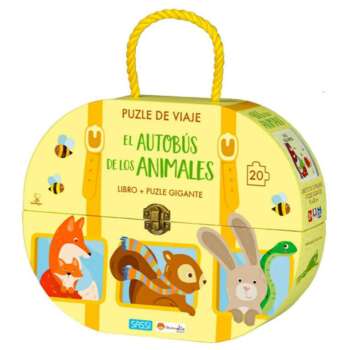 LIBRO+PUZZLE MANOLITO AUTOBUS ANIMAL