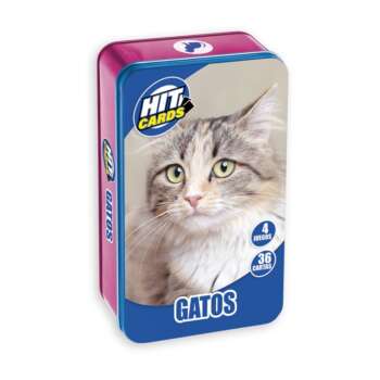 CARTAS IMAGILAND GATOS CAJA METALICA