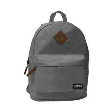 MOCHILA CAMPUS CASUAL GRIS