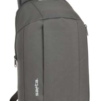 MINI MOCHILA SAFTA BOLSILLO GRIS HUMO