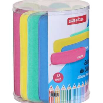 PORTATODO SAFTA ESTR.GLITT.SILIC./12U