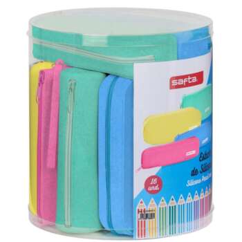 PORTATODO SAFTA GLITTER SILICONE /16U