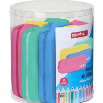 PORTATODO SAFTA CUADR.GLITT.SILIC./8U