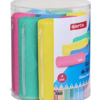 PORTATODO SAFTA REDOND.GLIT.SILIC./8U