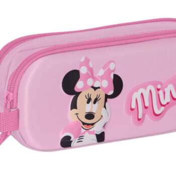 PORTATODO SAFTA DOBLE 3D MINNIE MOUSE
