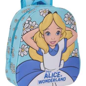 MOCHILA SAFTA 3D ALICIA PAIS MARAVILL