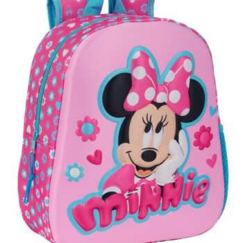 MOCHILA SAFTA 3D MINNIE MOUSE
