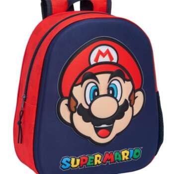 MOCHILA SAFTA 3D SUPER MARIO