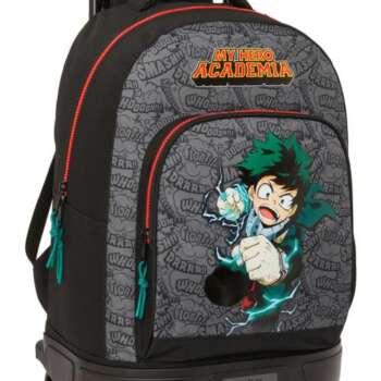 MOCHILA SAFTA GDE RUEDAS MY HERO ACAD